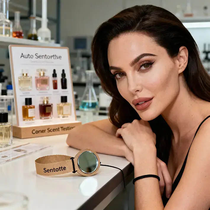 Colț scent-testing în service – stand test parfumuri și implicare multisenzorială pentru alegerea accesoriilor parfumate﻿﻿