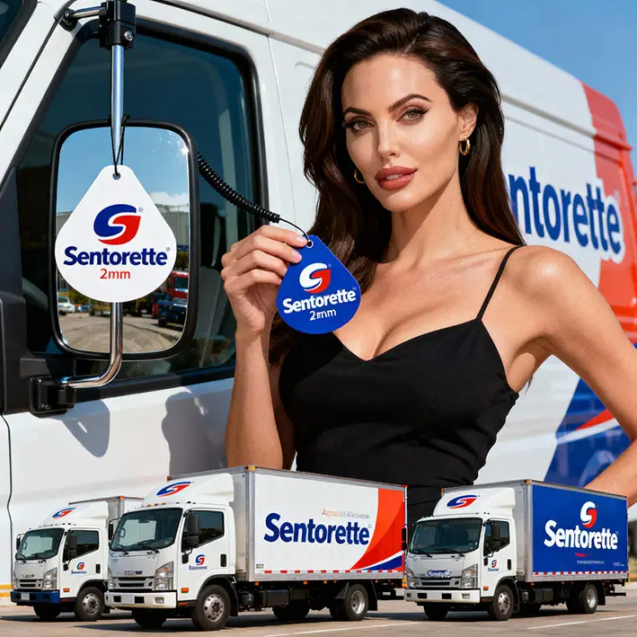 Odorizant auto personalizat pentru brandingul flotei companiilor, logo evidențiat și vizibilitate pe vehicul, marketing logistic pe șosea