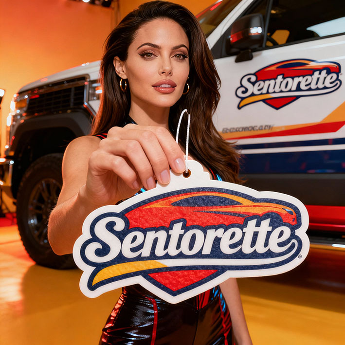 Custom car air fresheners: visual and olfactory recall for stands and events
